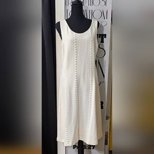 Off White Textured Dress